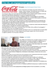Illustration : Cyril Herbin : FO réinvente le syndicalisme chez Coca-Cola - FGTA Force Ouvrière Coca-Cola