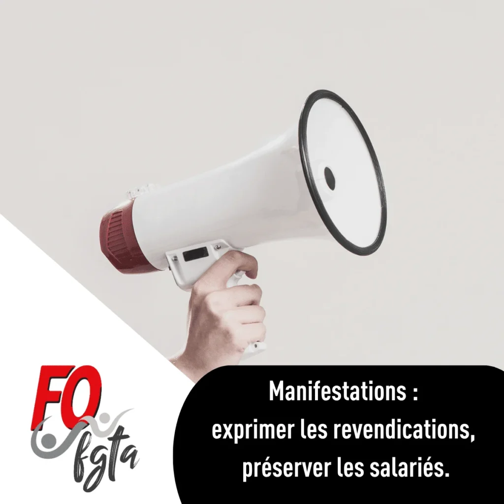 Communiqué FGTA-FO sur les manifestations et la protection des salariés